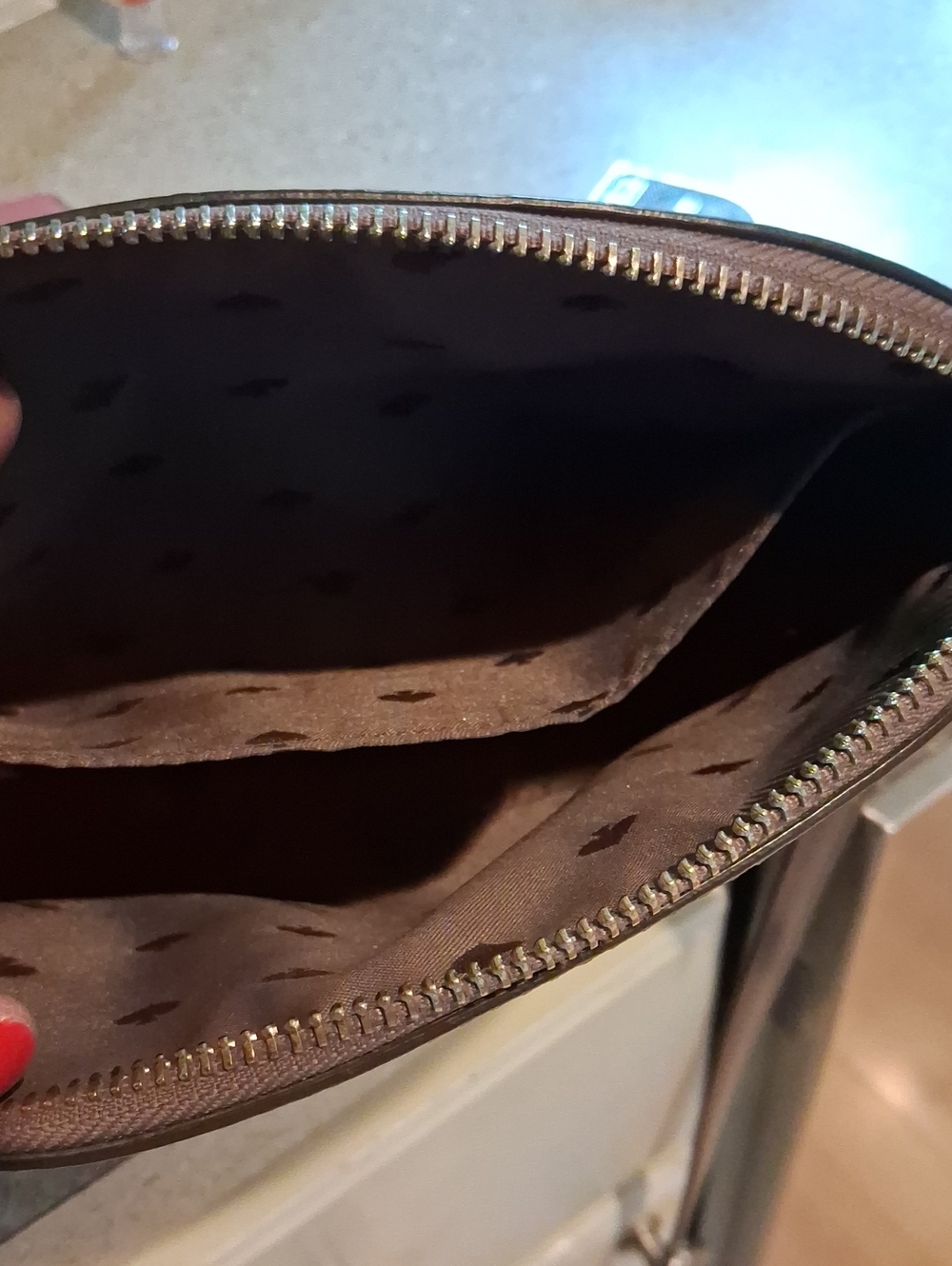 Kate Spade Brown Leather Crossbody Bag with Card Holder - Picture 6 of 10
